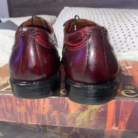Pre-owned Men’s Belvedere Genuine Ostrich Leg, Leather lace up. Ant Red Size 11 Belvedere George E16 Men main image 4